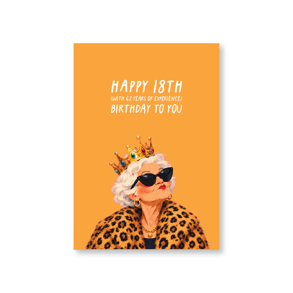 80th Birthday Card for Her (62 Years Experience)