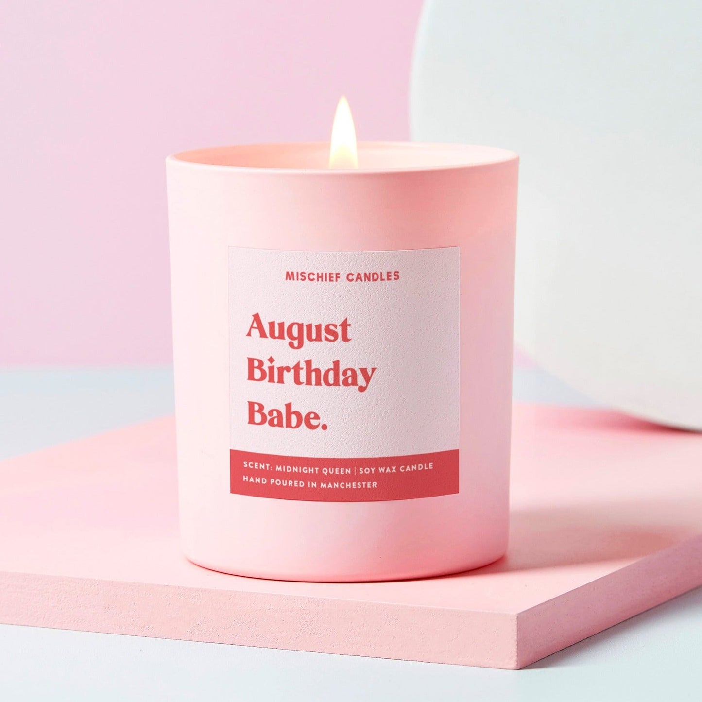Happy Birthday Candle (August Birthday Babe)