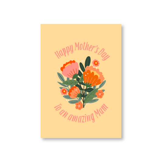 Happy Mothers Day To An Amazing Mam (Mothers Day Card)