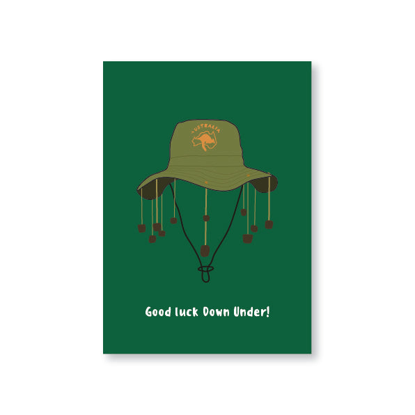 Good Luck Down Under Moving to Australia Good Luck Card