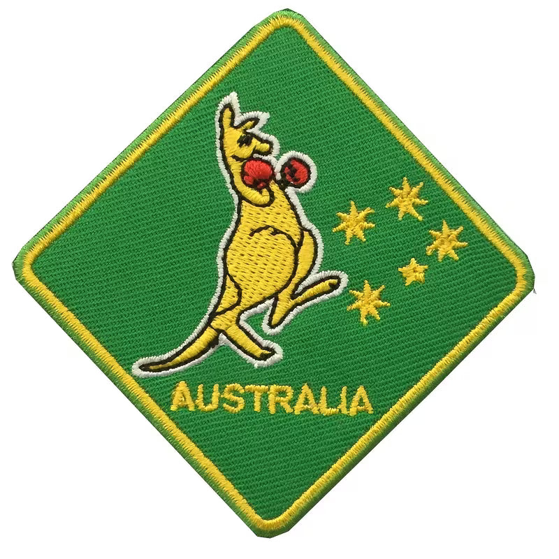 Australia Kangaroo Embroidered Iron-On Patch