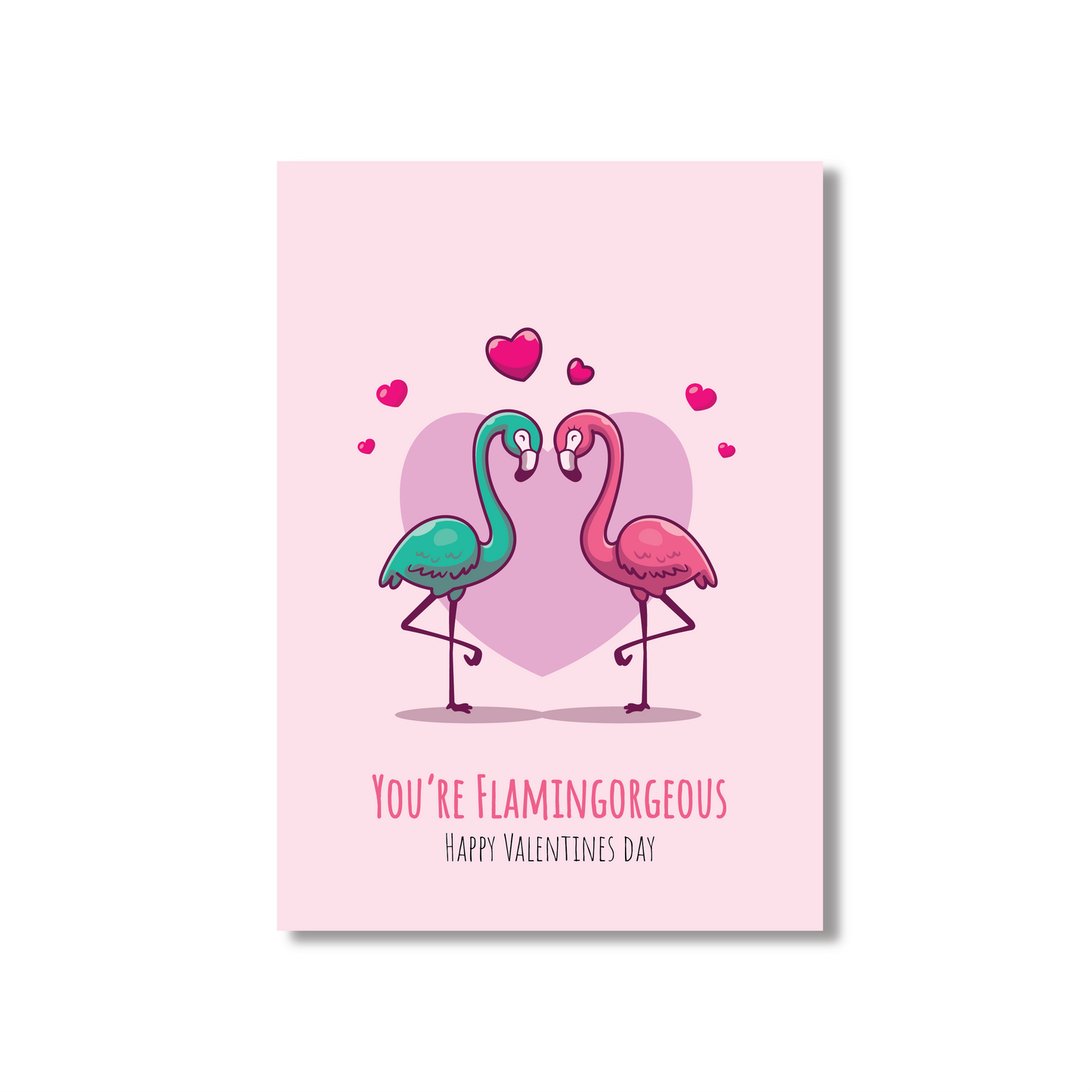 You're Flamingorgeous (Flamingo Valentines Day Card)