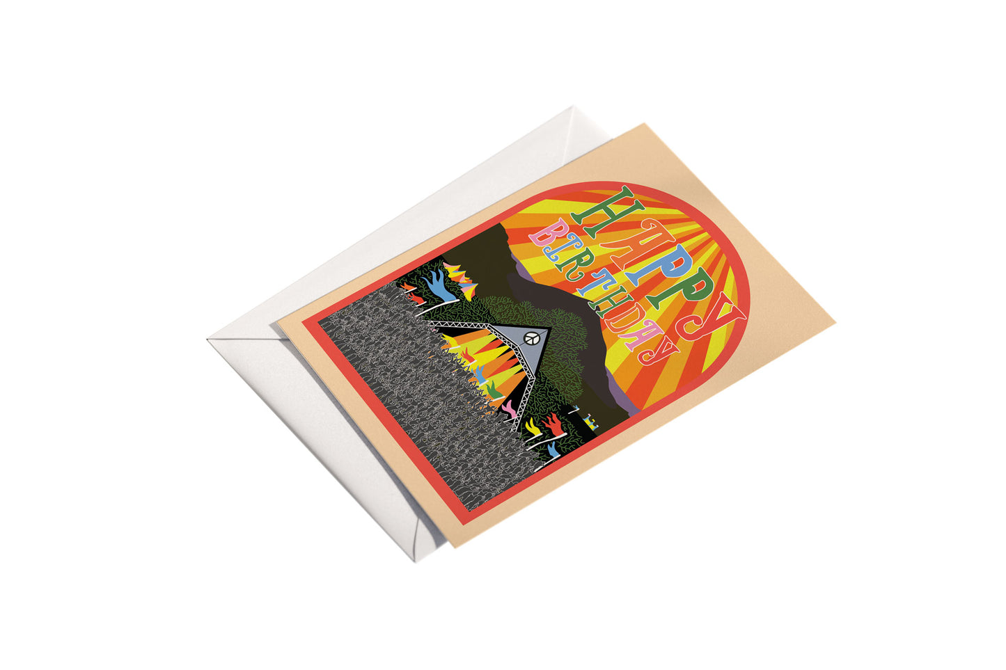 Glastonbury Happy Birthday Card (Festival Themed Birthday Card)