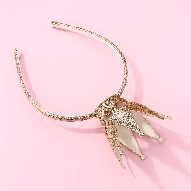 Glitter Birthday Crown Headband