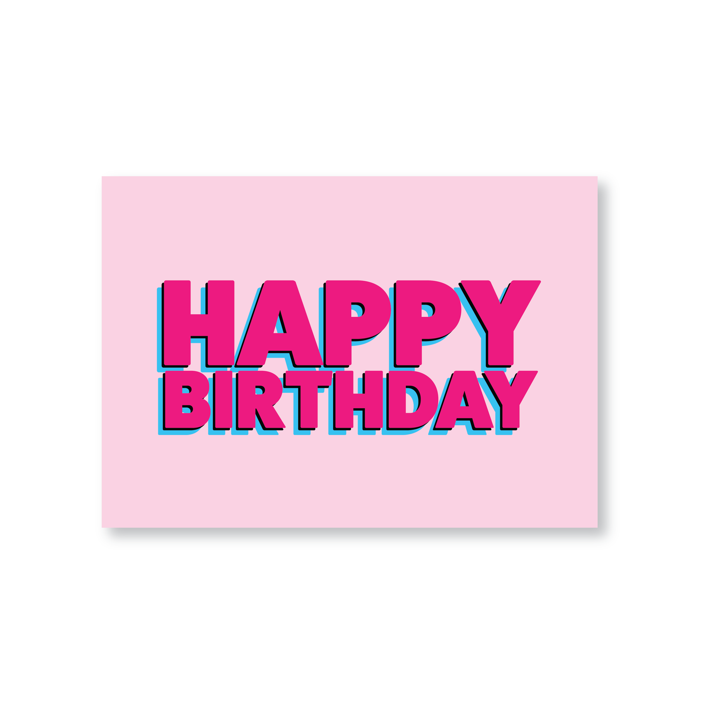Happy Birthday Card With Vibrant Colours