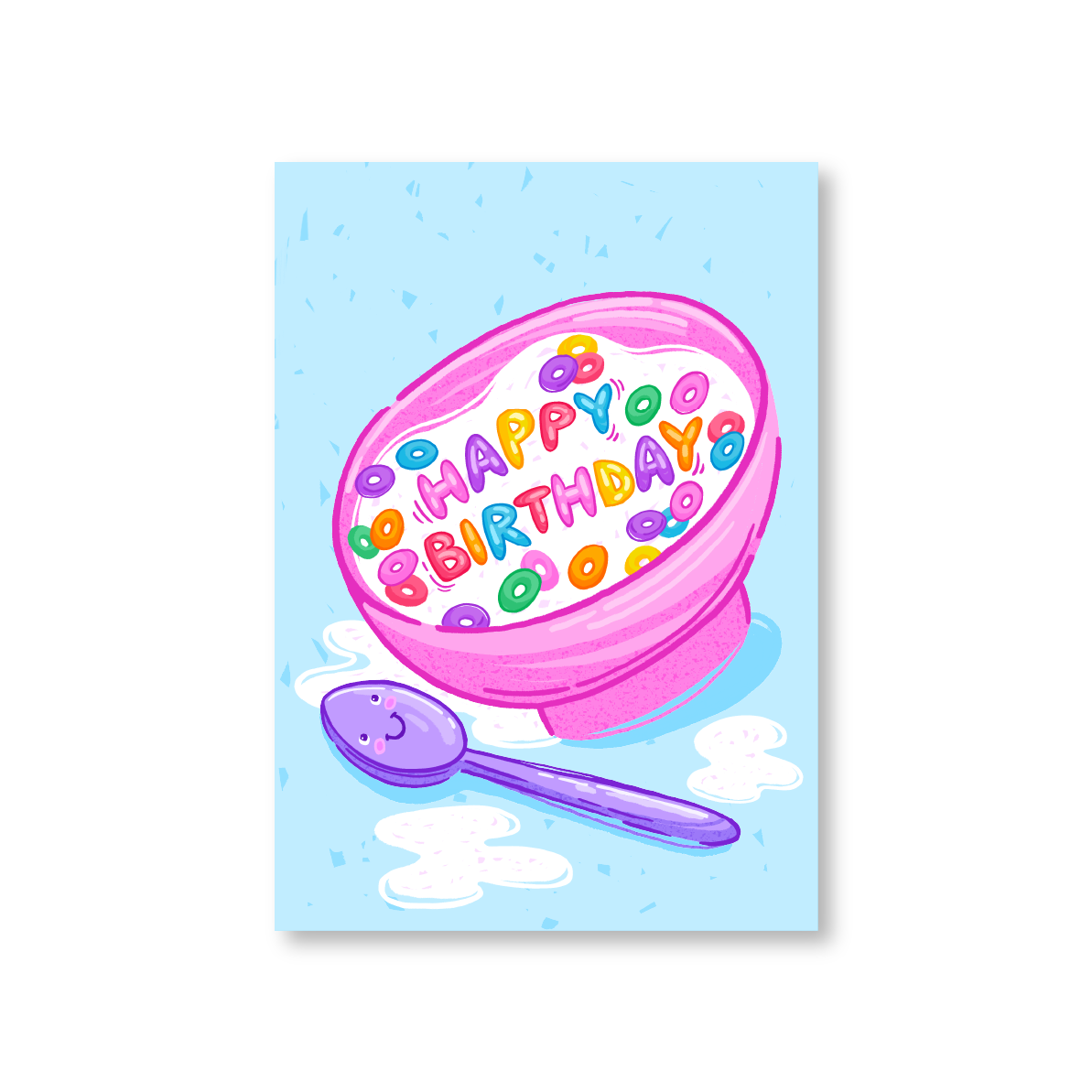 Happy Birthday Cheerios Breakfast Cereal Card