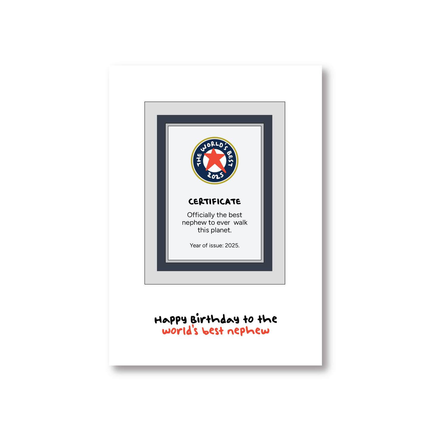 Happy Birthday Card For The World's Best Nephew