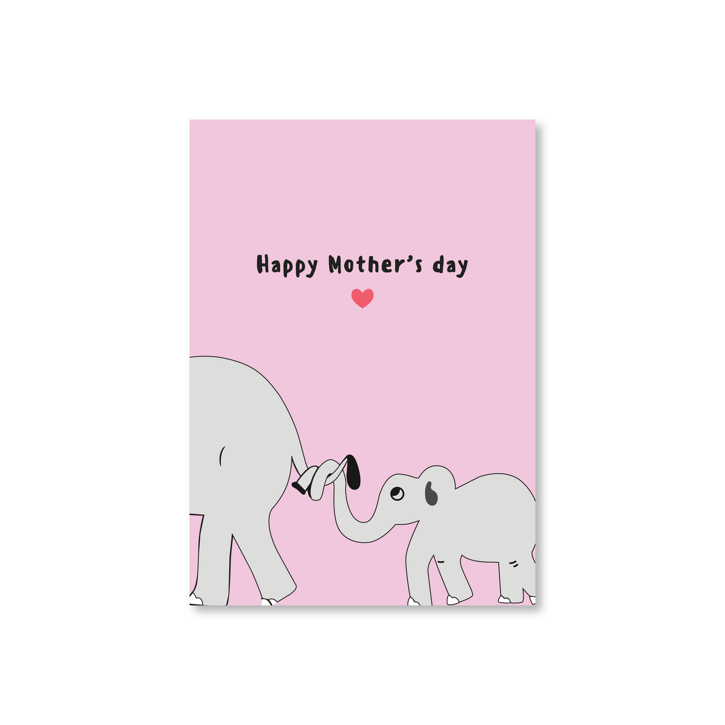 Happy Mothers Day (Mother & Child Elephants) Card