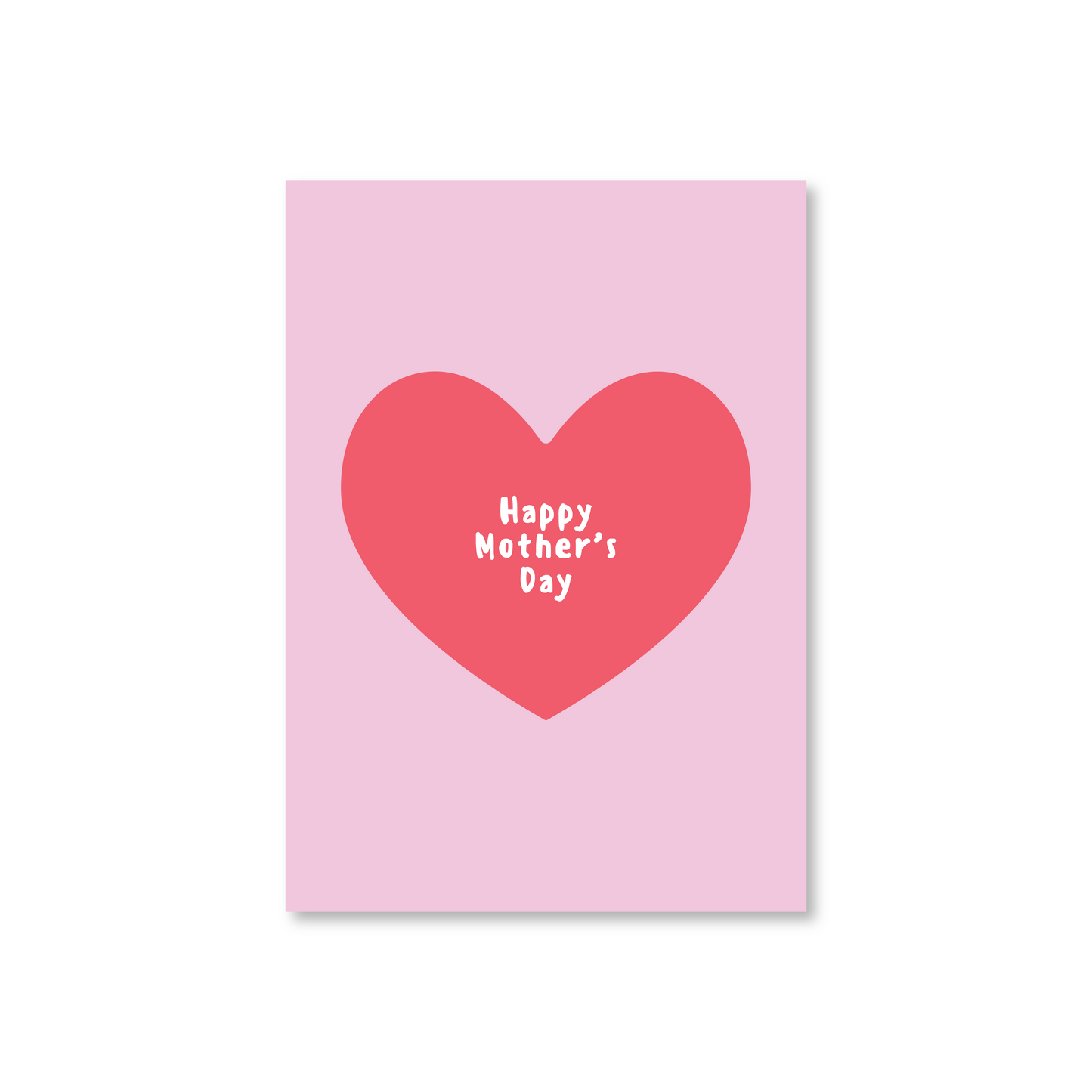 Happy Mothers Day Card With Big Heart