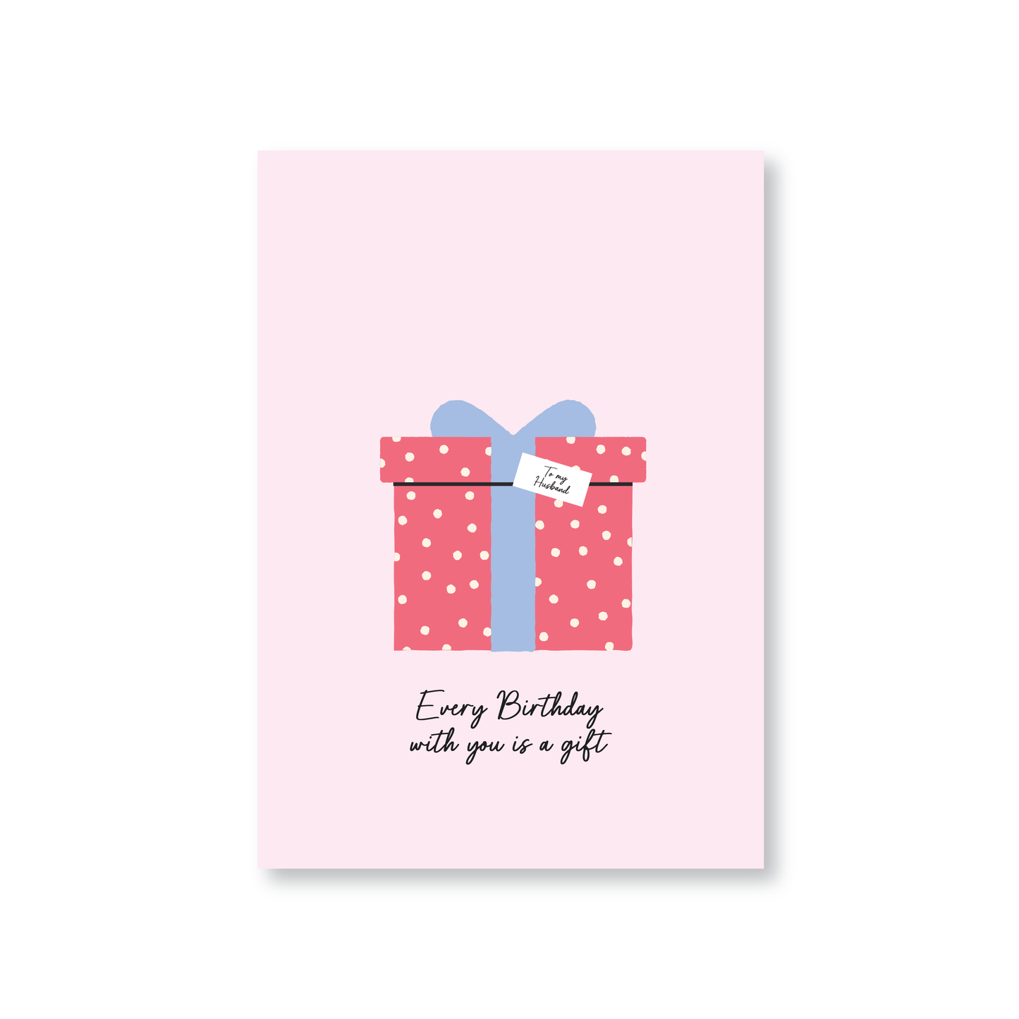 Every Birthday With You Is A Gift (Husband Happy Birthday Card)