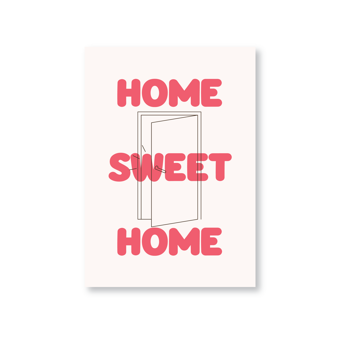 Red Home Sweet Home (New Home Card)