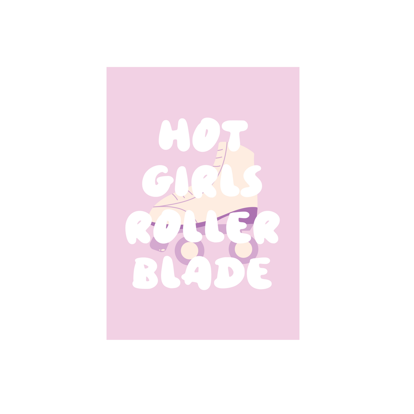 Hot Girls Roller Blade Poster