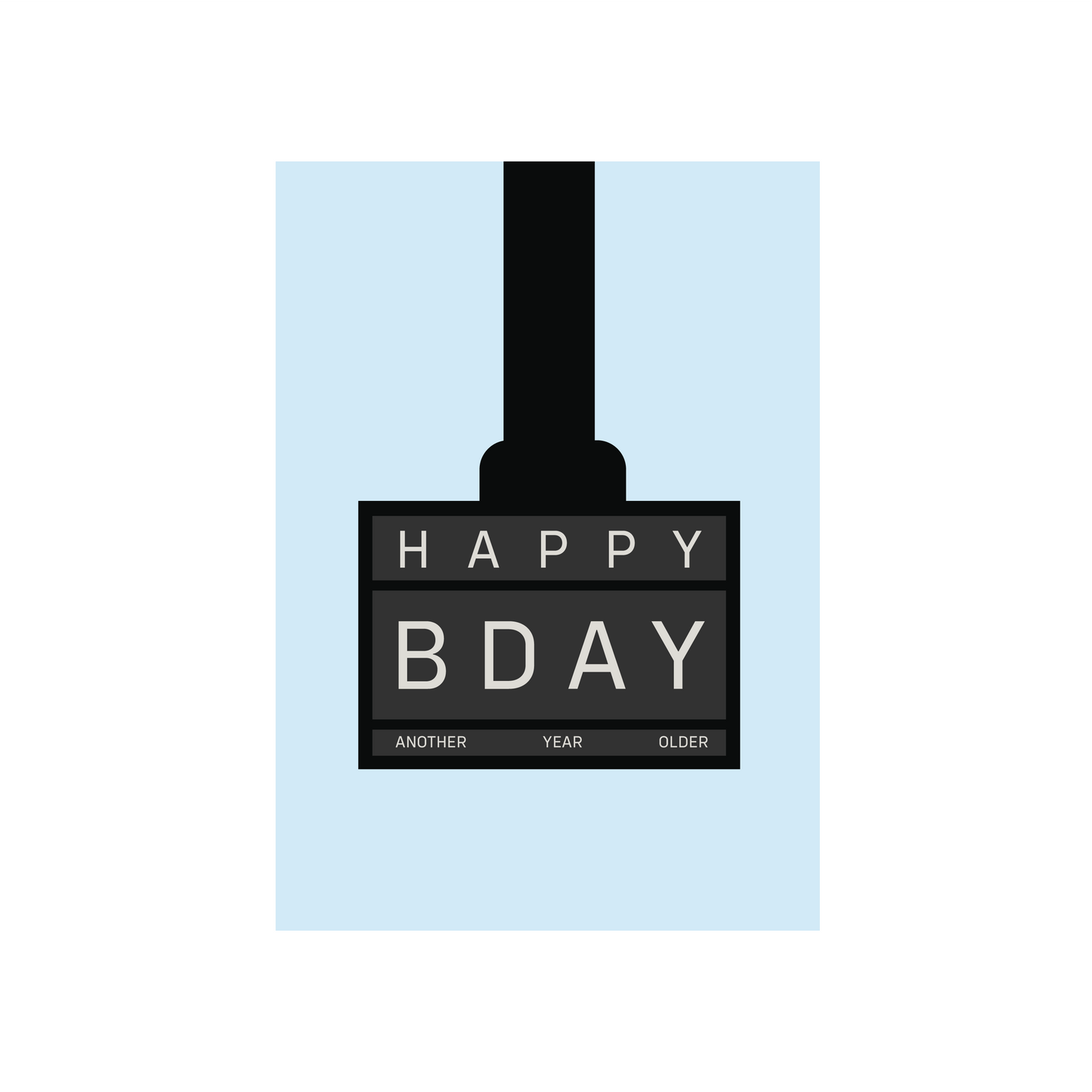 Hyrox Happy Birthday Card (In Blue & Pink)