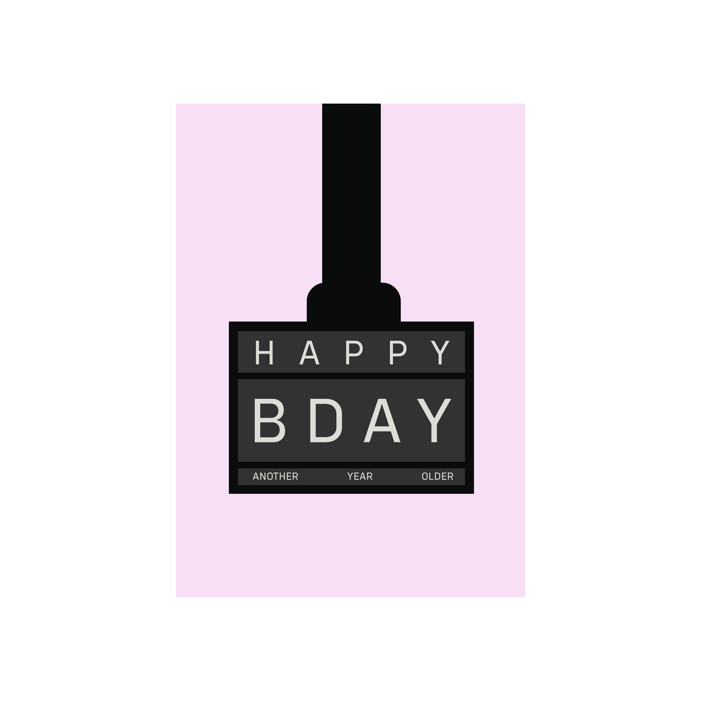 Hyrox Happy Birthday Card (In Blue & Pink)