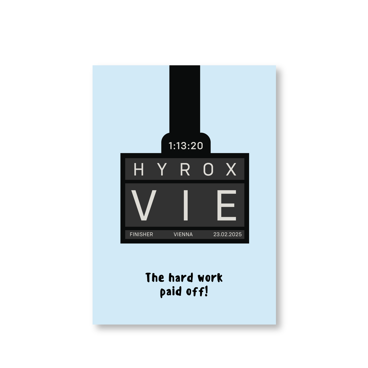 Personalised Well Done On The Hyrox Card (Well Done Card)