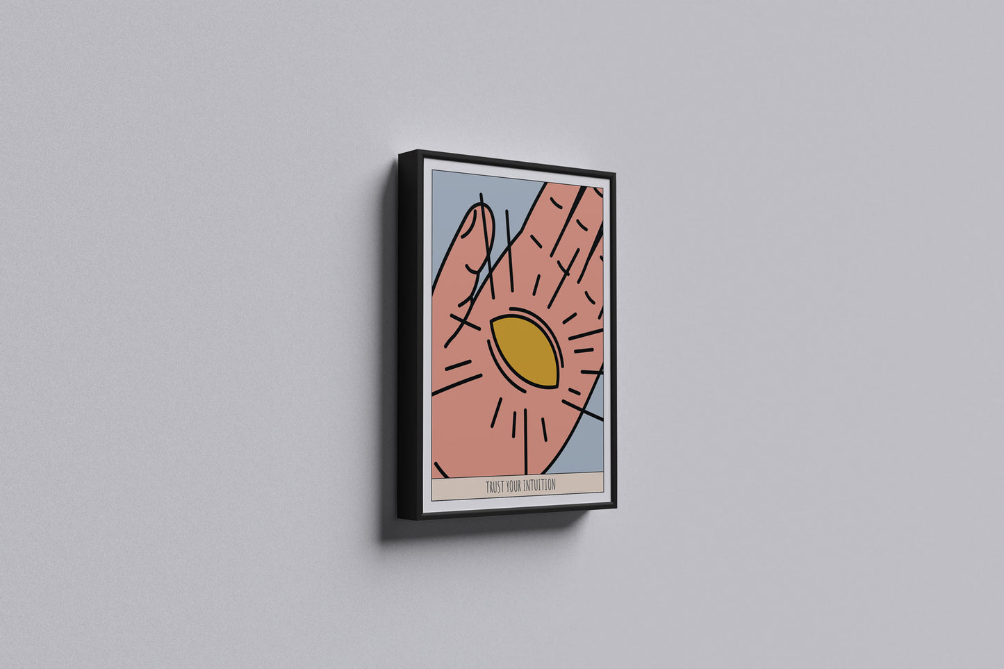 Trust Your Intuition (Palm & Third Eye) Poster