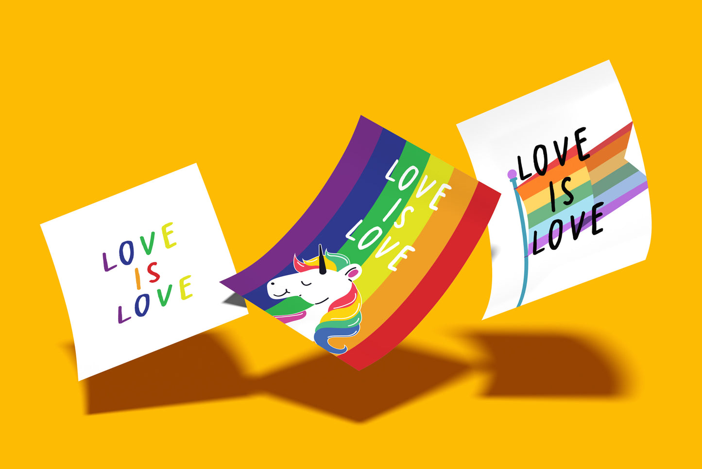 Simple Love Is Love LGBT A6 Postcard