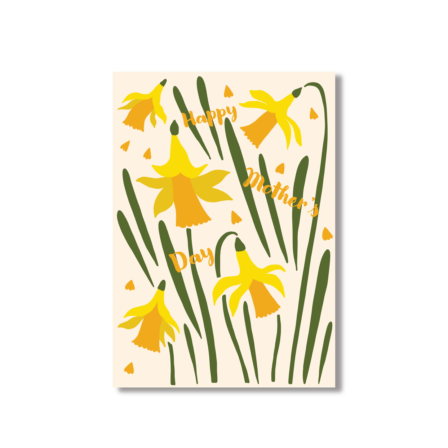 Mothers Day Card Featuring Daffodils