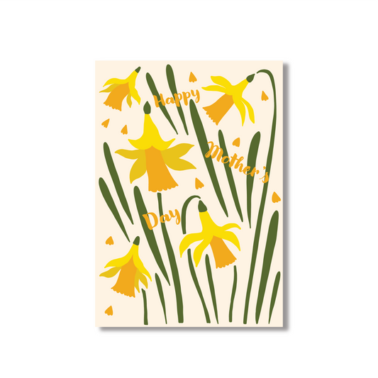 Mothers Day Card Featuring Daffodils