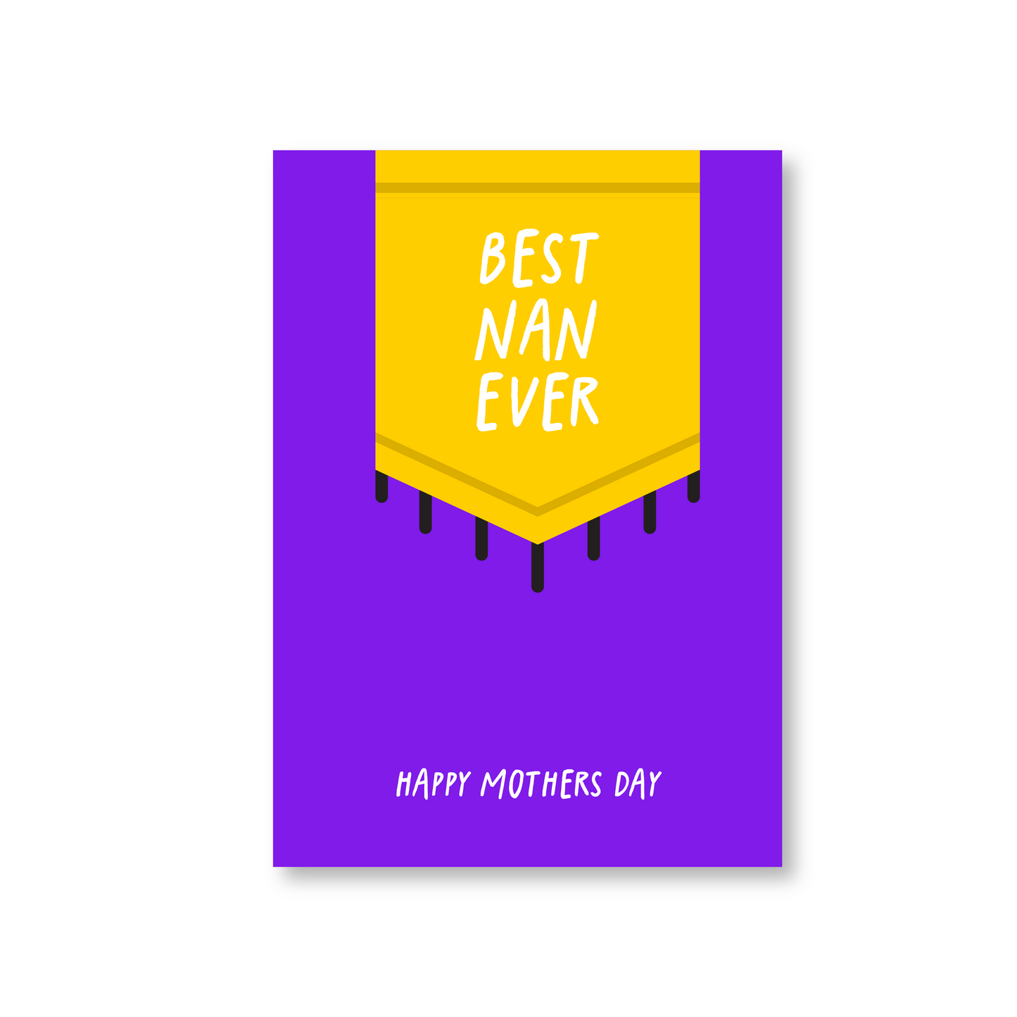 Best Nan Ever Banner (Mothers Day Card)