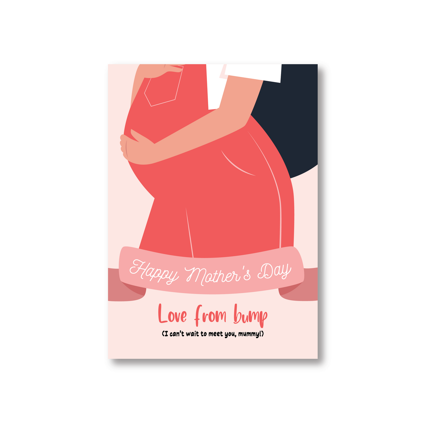 Happy Mothers Day Card Love From Bump (For A Mum-To-Be)