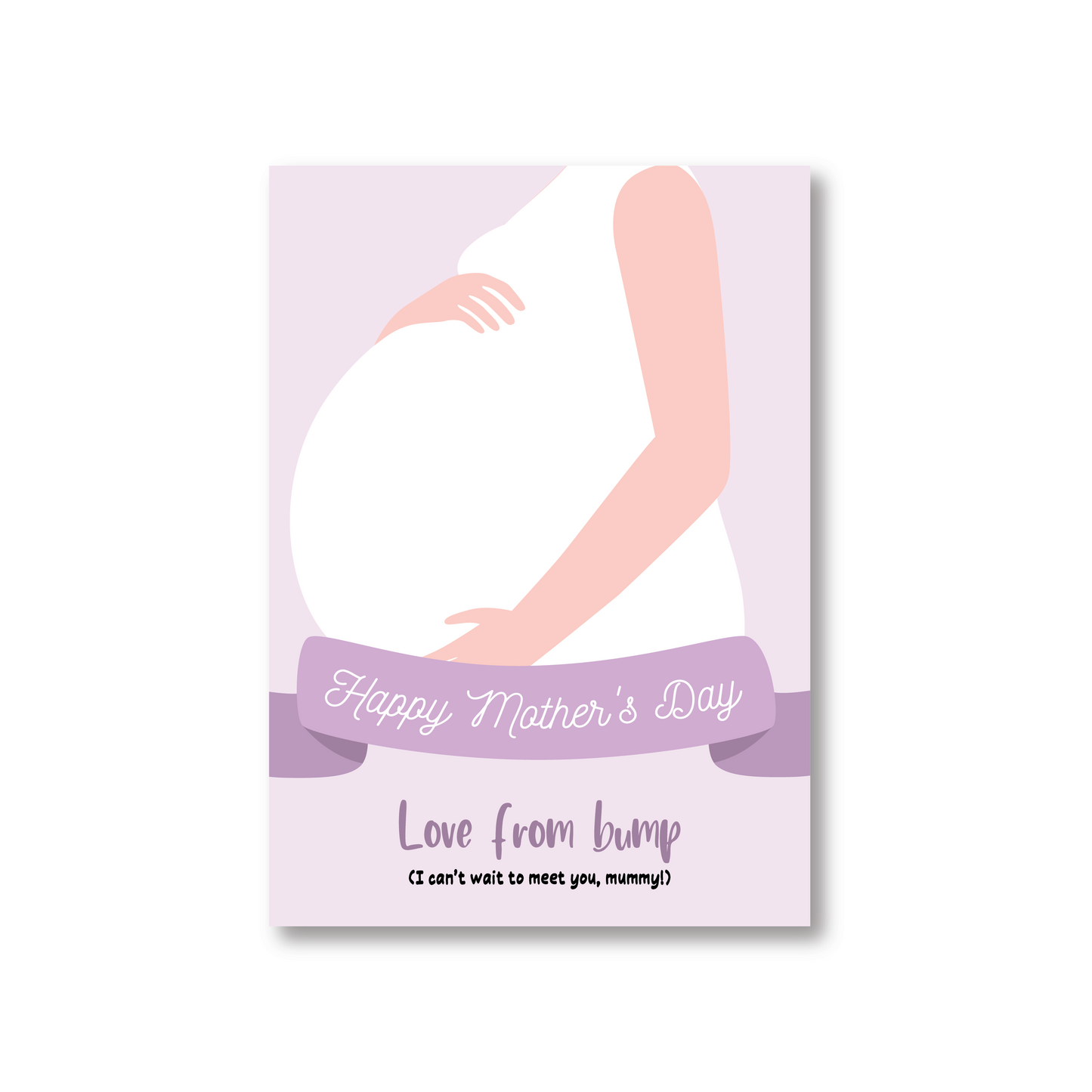 Happy Mothers Day Card Love From Bump (For A Mum-To-Be)