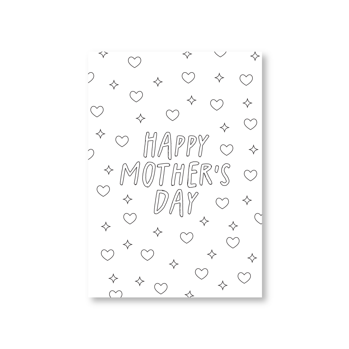 Colour in Mothers Day Card