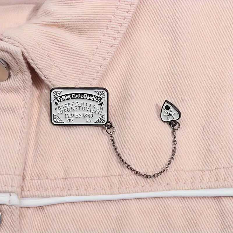 Small Ouji Board Mystical Lapel Pin Badge