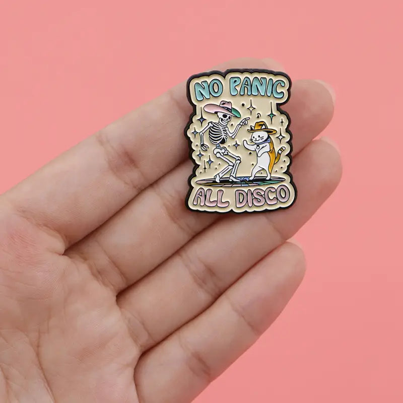 All Panic, No Disco Pin Badge For Emos