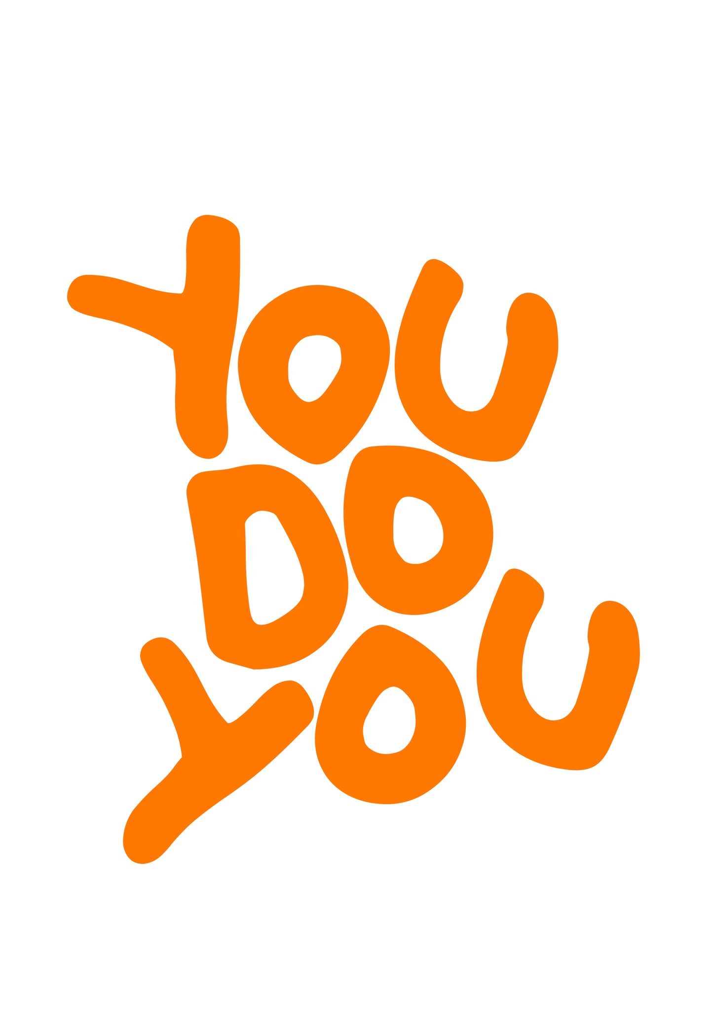 You Do You Colourful Wall Print (A3 & A4)