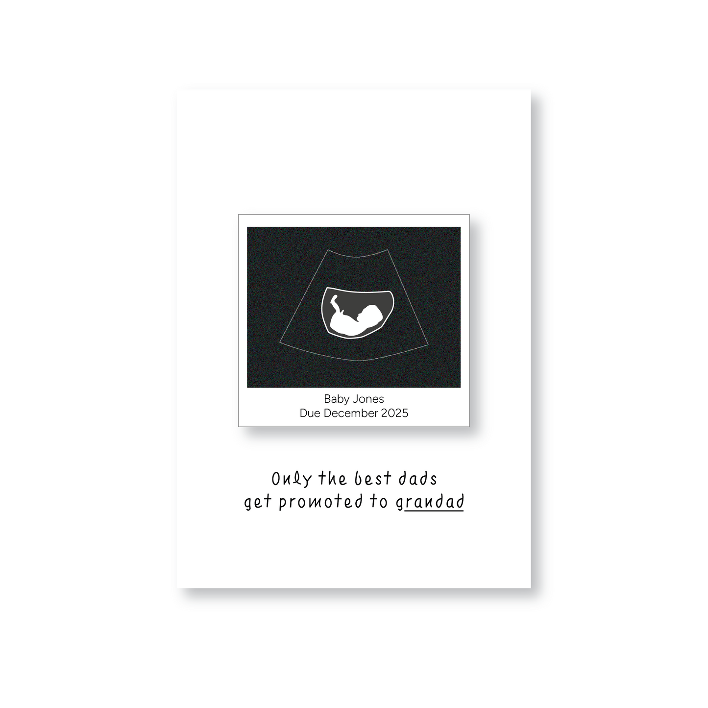 Only The Best Dads Get Promoted To Grandad (Pregnancy Announcement Card)