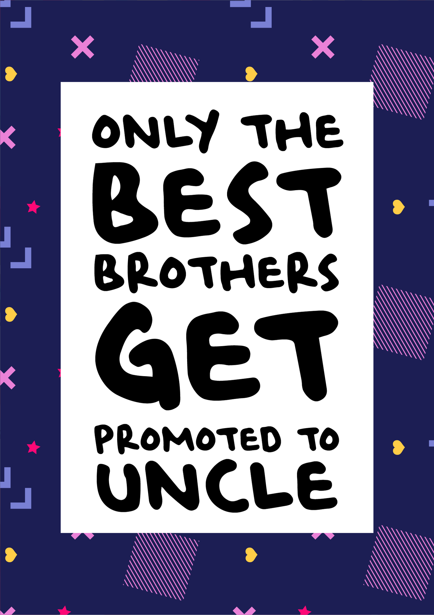 Only The Best Brothers Get Promoted To Uncle (Pregnancy Announcement Wine Bottle Label) A6