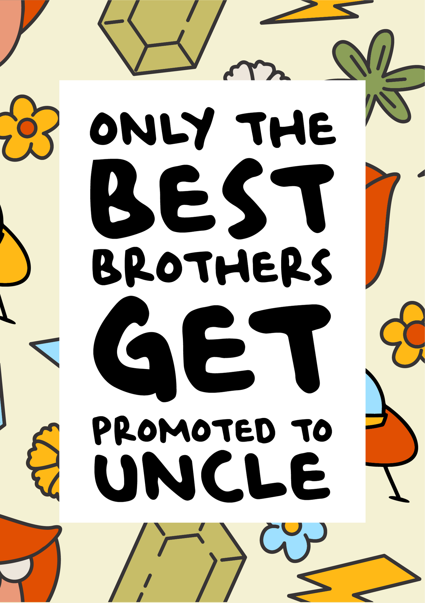 Only The Best Brothers Get Promoted To Uncle (Pregnancy Announcement Wine Bottle Label) A6