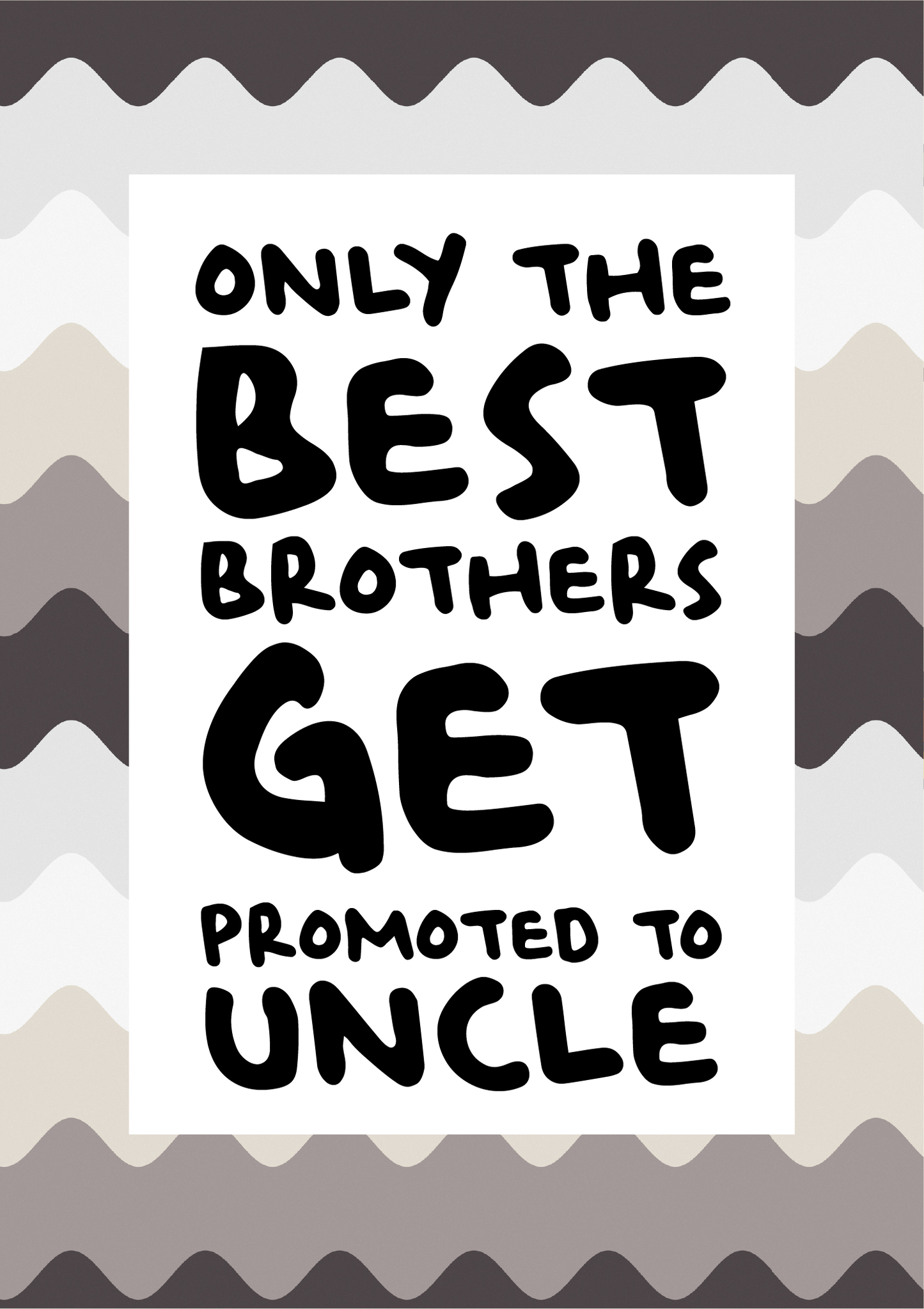 Only The Best Brothers Get Promoted To Uncle (Pregnancy Announcement Wine Bottle Label) A6