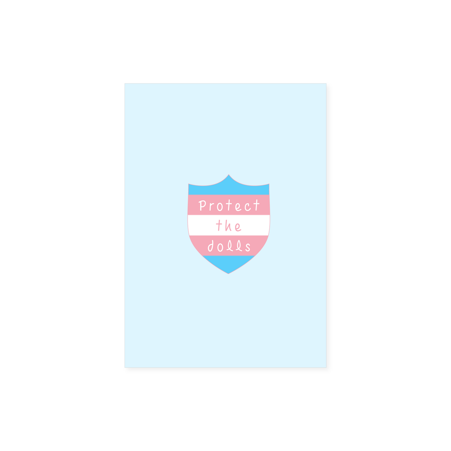 Protect The Dolls A6 Postcard