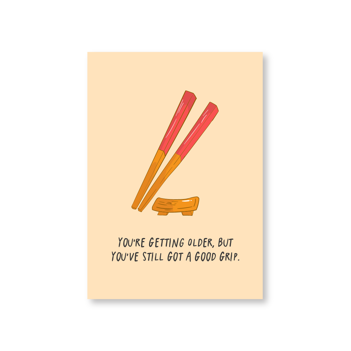 Sushi Birthday Card (Chopsticks Good Grip)