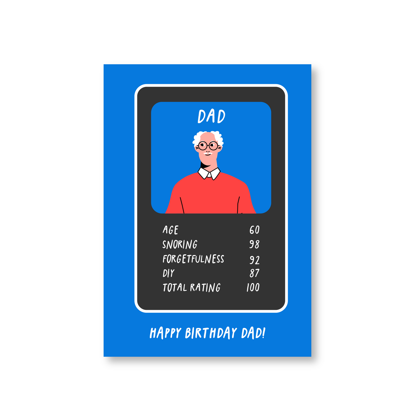 Top Trumps 60th Birthday Card for Dad
