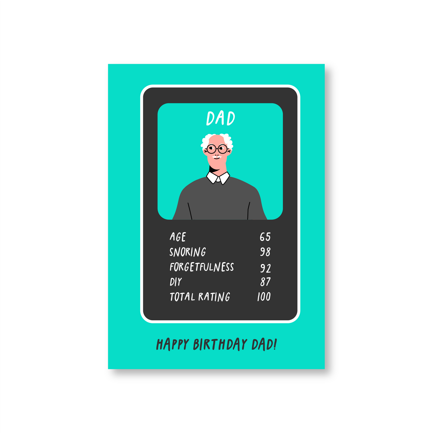 Top Trumps 65th Birthday Card for Dad