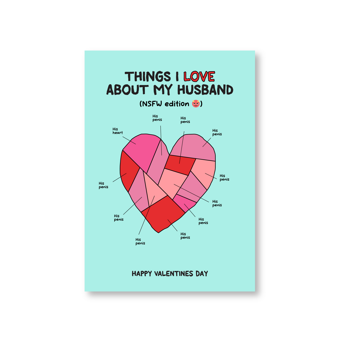 Things I Love About My Husband (NSFW) (Valentines Day Card)