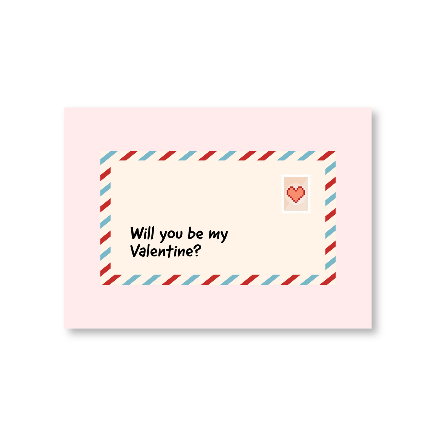 Will You Be My Valentine Happy Valentines Day Card