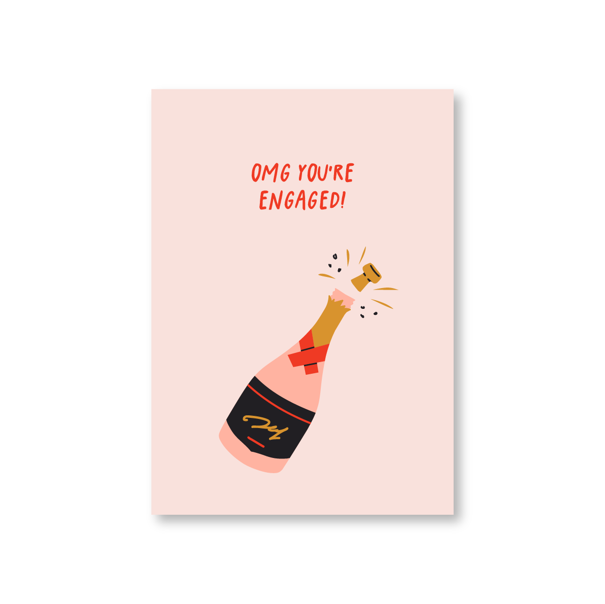 OMG You're Engaged! Celebratory Engagement Card