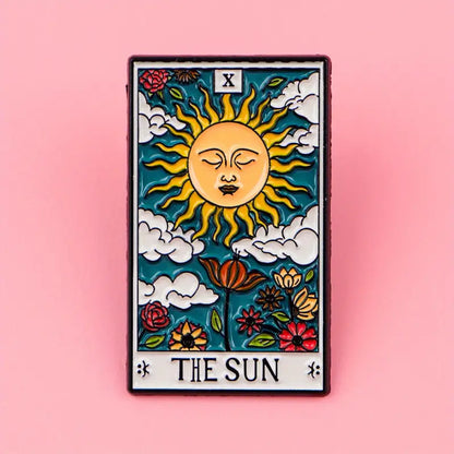 The Sun Zodiac Pin Badge
