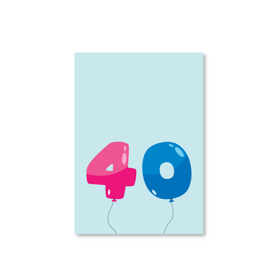 Happy 40th Birthday Card