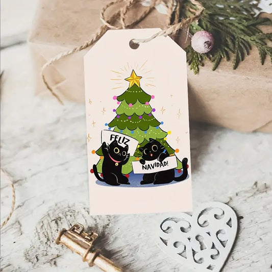 Feliz Navidad Christmas Gift Tag (Pack of 8)