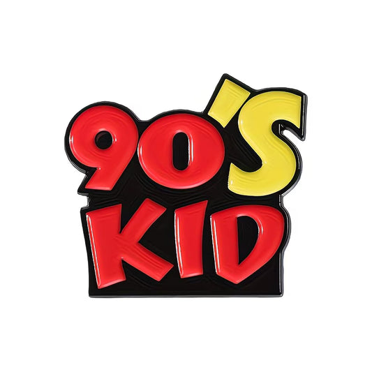 90's Kid Retro Pin Badge