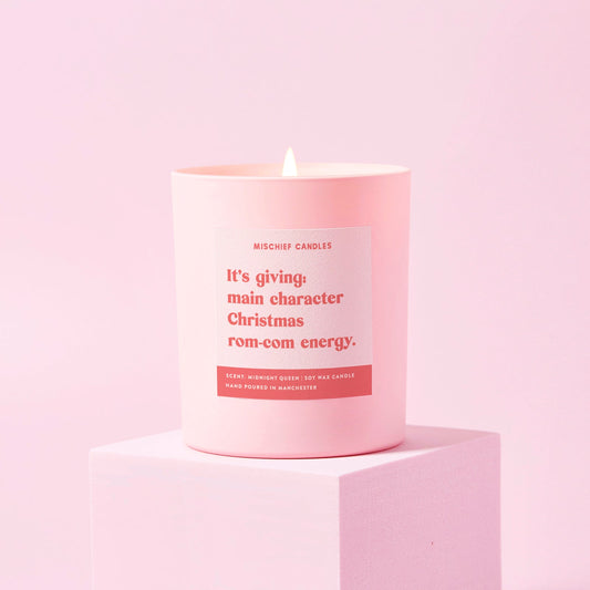 Main Character Christmas Rom-Com Energy Candle