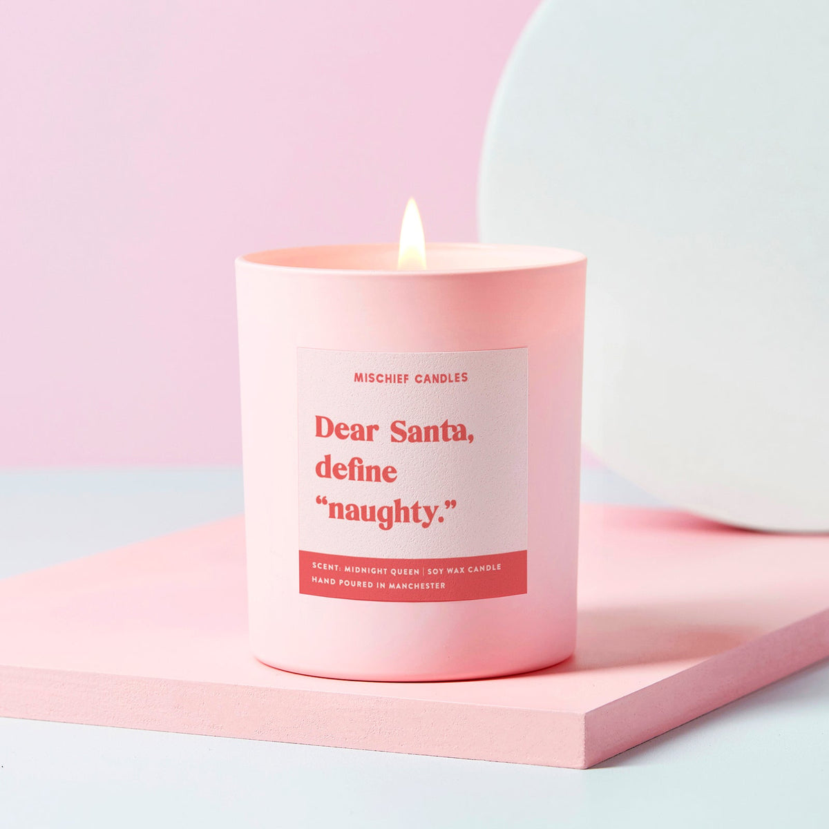 Dear Santa Define Naughty Candle