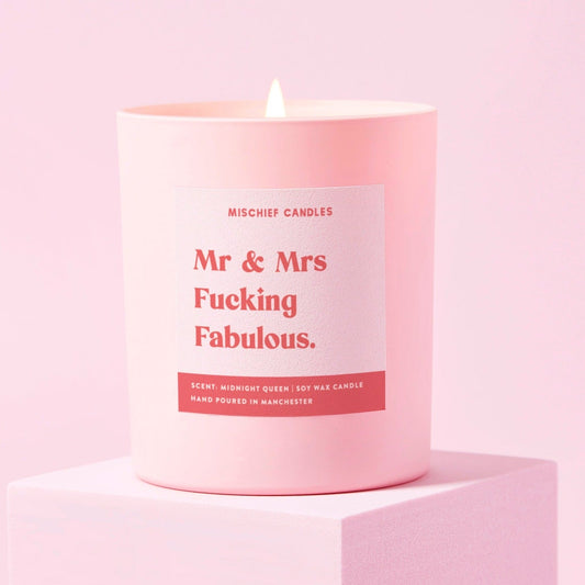 Mr And Mrs Fucking Fabulous Candle