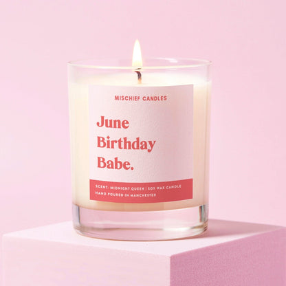 Happy Birthday Candle (June Birthday Babe)