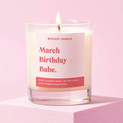 Happy Birthday Candle (March Birthday Babe)
